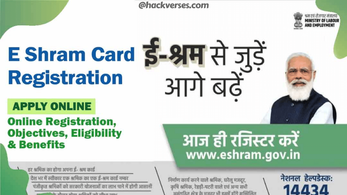 E Shram Registration E Shram Card Apply Online Hack Verses